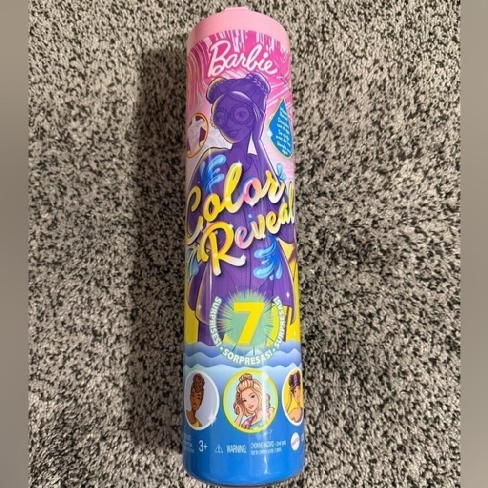 Barbie Color‎ Reveal Doll Kids OS Multi New 7 Surprises GTR95 Mystery Toy